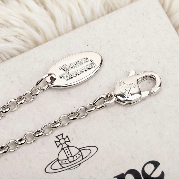 Vivienne Westwood Silver Crystal Orb Necklace - Picture 6 of 6
